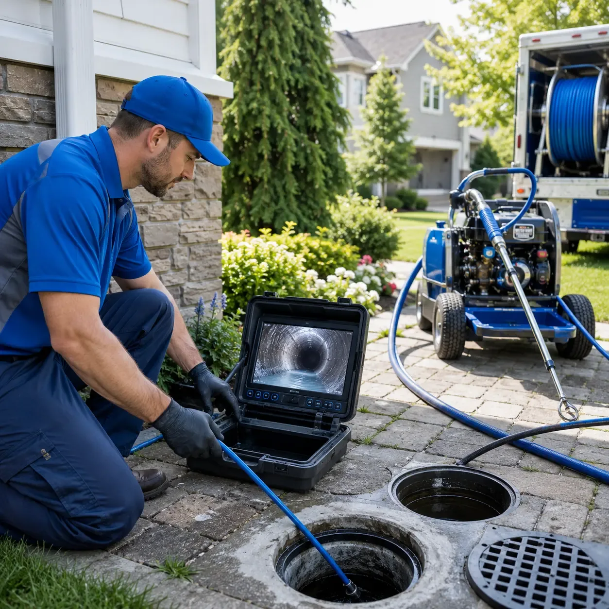 Outdoor drain cleaning professionals serving Carney, MI
