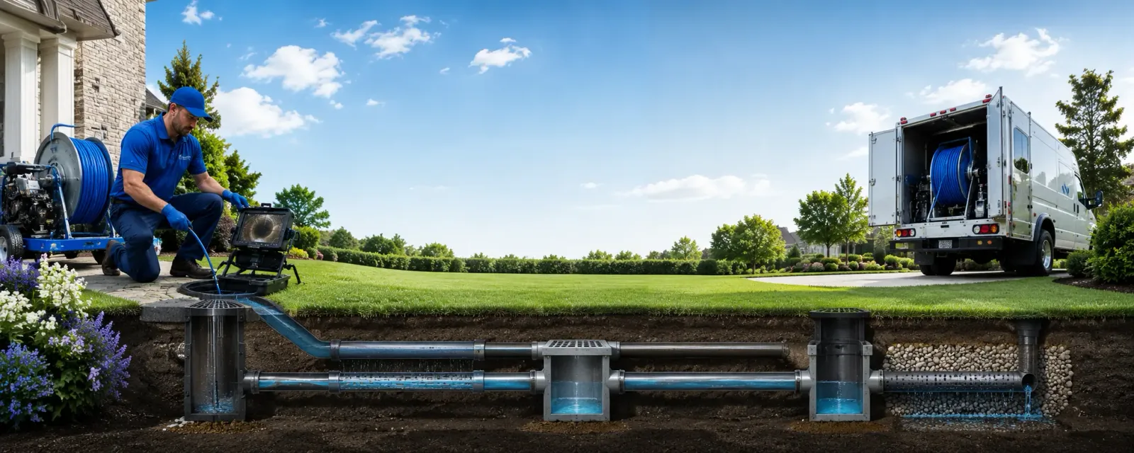 Outdoor drain cleaning information for Carney, MI