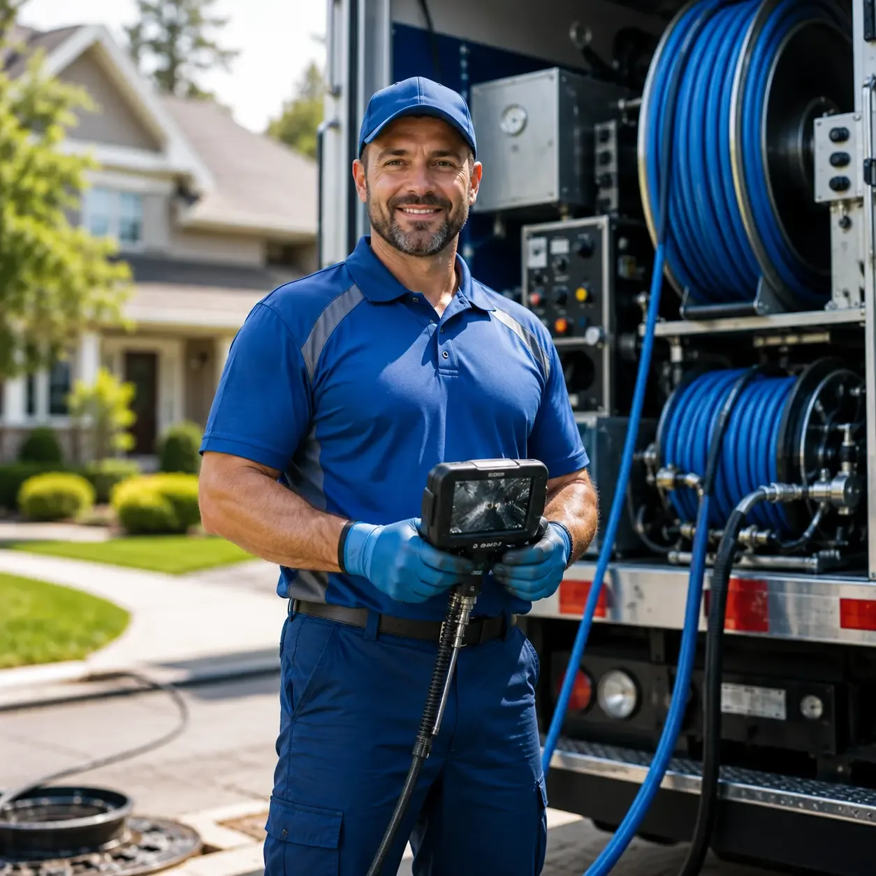Local outdoor drain cleaning specialists in Carney, MI